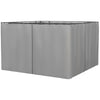 10' x 10' Universal Gazebo Sidewall Set with 4 Panel 40 Hook/C-Ring Included for Pergolas & Cabanas Light Gray