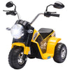Kids 6V Electric Motorcycle Tricycle Ride-On Toy for Kids 18 - 36 Months, Yellow