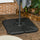 4 Pieces Patio Umbrella Base, Outdoor Cantilever Offset Umbrella Weights w/ U-Locking, 123 lb. Capacity Water or 158 lb. Capacity Sand, Black