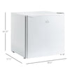 Mini Freezer Countertop, 1.1Cu.Ft Compact Upright Freezer with Removable Shelves, Reversible Door for Home, Dorm, Apartment and Office, White