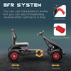 Kids Pedal Go Kart, Outdoor Ride on Toys with Ergonomic Adjustable Seat, Anti-slip Rubber Wheels Suspension System, Safety Hand Brake, Gift for Boys Girls, Ages 5-12 Years, Red