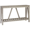 Farmhouse Console Table with Storage Shelf, Rustic Sofa Table with Anti-tipper for Living Room, Bedroom and Entryway, Gray