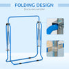 Folding Gymnastics Bar for Kids, Small Gymnast Bar, Easily Adjustable Height, Kids Gymnastics Equipment for Home, Blue