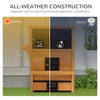 3-Tier Feral Cat House, Outdoor Kitten Condo Shelter with Raised Floor, Asphalt Roof, Escape Door, Jumping Platform, Yellow