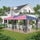 Outdoor 10' x 20' Patio Gazebo Outdoor Pop-Up Canopy with Sidewalls, 6 Mesh Walls for Party, Events, Backyard, Lawn, American Flag