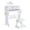 32 Key Princess Electronic Kids Keyboard with Stool and Microphone - White