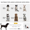 Pet Stroller with Universal Front Wheels, Shock Absorber, One Click Foldable Dog Cat Carriage with Brakes, Storage Bags, Mesh Window, Safety Leash for Large & Medium-sized Dogs, Red