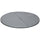2" T x 5' W Round Folding Portable Pole Dance Crash Mat - Light Grey