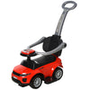3 In 1 Push Cars for Toddlers Kid Ride on Push Car Stroller Sliding Walking Car with Horn Music Light Function Secure Bar Ride on Toy for Boy Girl 1-3 Years Old Red