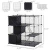 Pet Playpen DIY Small Animal Cage Fence with Door Storage Shlef Indoor Outdoor for Kitten Bunny Chinchilla Pet Mink
