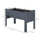 48" Fir Wood Raised Garden Bed with Tool Hooks, Elevated Planter Box Stand with Unique Funnel Design for Backyard, Gray