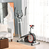 2-in-1 Elliptical and Bike Cross Trainer with LCD Screen and Magnetic Resistance for Home Gym Use