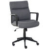 Office Chair Linen 360Â° Swivel Computer Desk Chair Home Study Rocker with Wheels  Grey