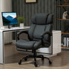 High Back Executive Office Chair 484lbs with Wide Seat, Computer Desk Chair with Linen Fabric, Adjustable Height, Wheels, Charcoal Grey