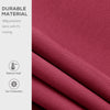 8' x 7' Patio Manual Retractable Awning Outdoor Patio Sun Shade w/ Crank Handle Deck Window Cover  Wine Red