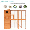 Large Wooden Outdoor Cat Enclosure Catio Cage With Ramp and Covered House 77" x 38" x 69"