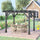 Outdoor 12'x10' Pergola Gazebo, 100% Wood Pergola Suitable for Patio, Deck, Garden, Gazebo, Perfect for BBQs, Parties, Picnics, Black