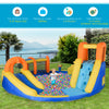 5-in-1 Inflatable Water Slide Kids Bounce House Jumping Castle Includes Slide, Basket, Pool, Water Gun, Climbing Wall, with Carry Bag, Repair Patches without Air Blower