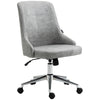Mid-Back Home Office Chair, Height Adjustable Task Chair with 360 Degree Swivel and Tilt Function, Grey